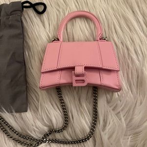 Balenciaga mini hourglass candypink